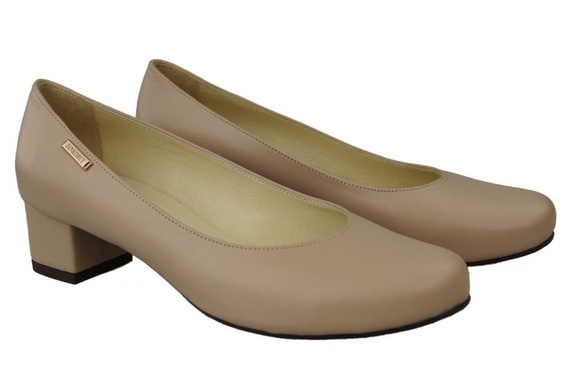 Dámská obuv Dámské lodičky Přírodní kůže 116 Cappuccino Lico ElitaBut