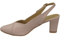 Dámská obuv Powder Pink Stiletto Sandály Natural Leather 217 ElitaBut