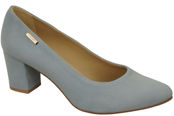 Dámská obuv Pumpkins Light Blue Suede Natural Leather 106 ElitaBut