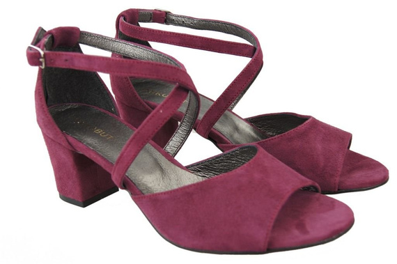 Dámská obuv Sandály Bordo leather Suede 111 ElitaBut