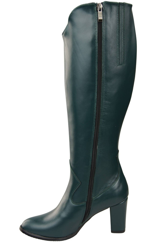 Stylová obuv Dámské kozačky Malachite Stiletto z přírodní kůže 211 ElitaBut