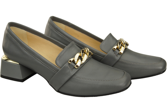 Dámské boty Ash with Embellished Chain Moccasin pumps Přírodní kůže 193 ElitaBut