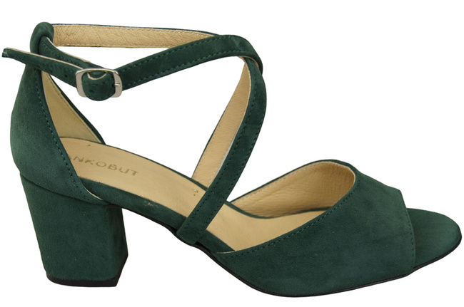 Dámská obuv Sandály Zelená semišová kůže 111 ElitaBut