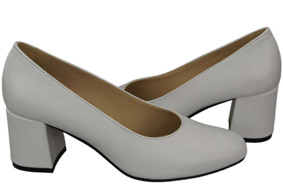 Dámská obuv Přírodní kožené lodičky 171 White ElitaBut