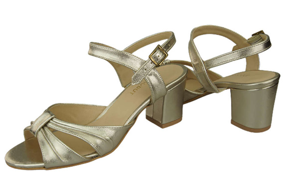 Dámská obuv Zlaté sandály Přírodní kůže 168 ElitaBut