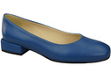 Pohodlná dámská obuv Modré ploché lodičky Přírodní kůže 204 ElitaBut