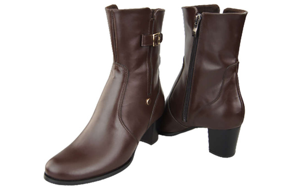 Dámské boty Chocolate Warmed Natural Leather 882 Z ElitaBut
