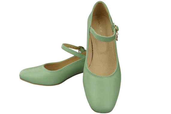 Dámská obuv Dámské lodičky s páskem Mint Přírodní kůže 202 ElitaBut
