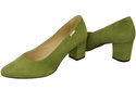 Dámská obuv Pistachio Natural Leather Suede pumps 106 ElitaBut