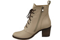 Dámské boty Cappuccino Bright lace-up Zimní přírodní kůže 188 Od ElitaBut
