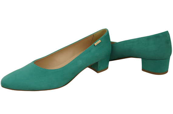 Pohodlné dámské boty Tyrkysová přírodní semišová kůže 220 od ElitaBut