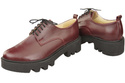 Dámské šněrovací boty Boty Maroon Leather Natural 180 ElitaBut