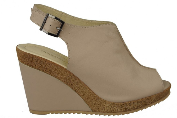 Obuv Dámské sandály Anchor Přírodní kůže Cappuccino Lico 992 ElitaBut