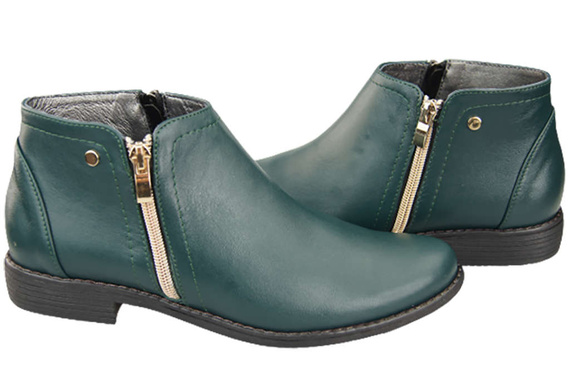 Dámská obuv Dámské kozačky Malachite zateplené přírodní kůže 872 Z Elitabut