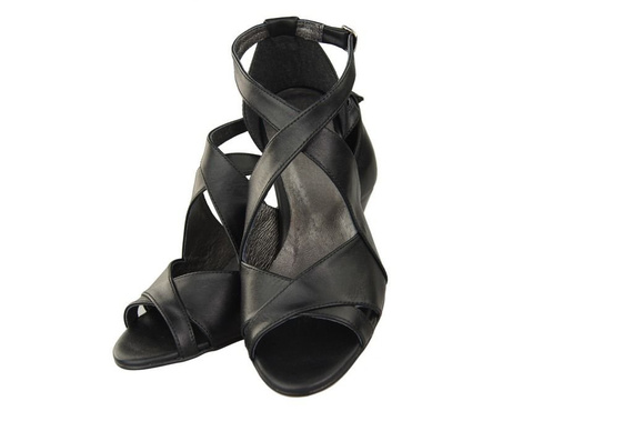 Dámská obuv Sandály Černá přírodní kůže 130 ElitaBut