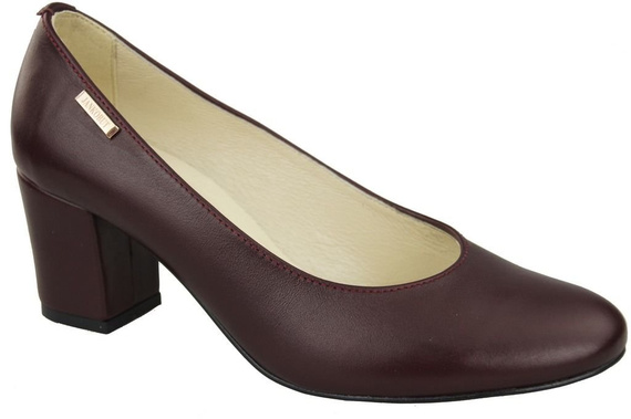 Dámská obuv Maroon Natural Grained Leather 125 ElitaBut