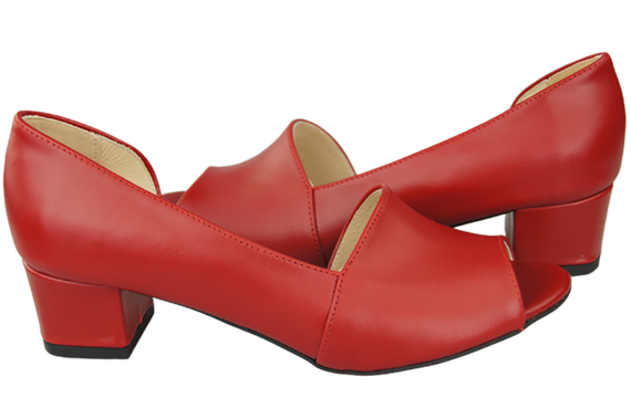 Dámská obuv Sandály Červená přírodní kůže 147 ElitaBut