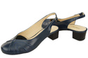 Dámská obuv Přírodní kůže Sandály Navy blue 842 ElitaBut
