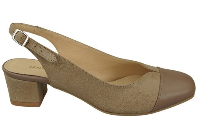 Dámská obuv Sandály z přírodní kůže 165 Cappuccino ElitaBut