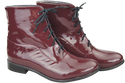 Dámská obuv Boty Maroon Lakované jaro/podzim přírodní kůže 155 L ElitaBut