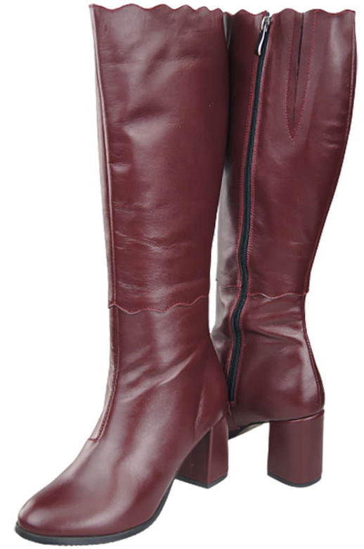 Dámské boty Maroon Classic přírodní kůže 176 ElitaBut