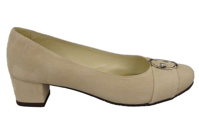 Dámská obuv Beige Natural Suede Leather 135 ElitaBut