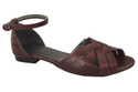 Obuv Dámské sandály Maroon Natural Leather 128 ElitaBut
