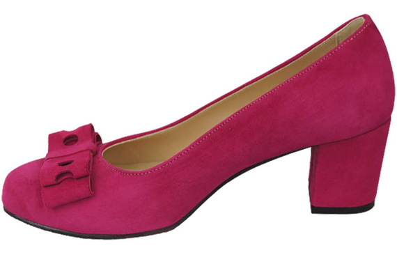 Dámská obuv Purple Natural Leather Suede pumps 163 ElitaBut