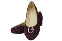 Dámská obuv Maroon Natural Suede Leather pumps 135 ElitaBut