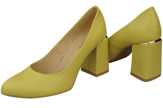 Dámská obuv Lemon leather pumps 179 ElitaBut