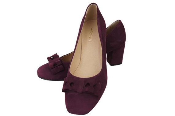 Dámská obuv Dámské lodičky Maroon semišová kůže 163 ElitaBut