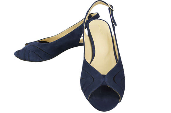 Dámská obuv Přírodní semišová kůže Sandály Námořnická modř 991 ElitaBut