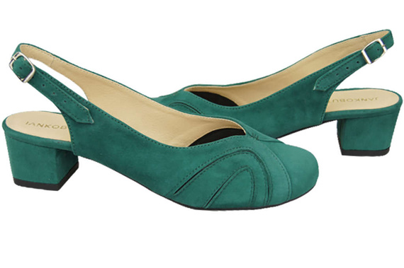 Dámská obuv Přírodní kůže Semišové sandály Malachite 842 Z ElitaBut