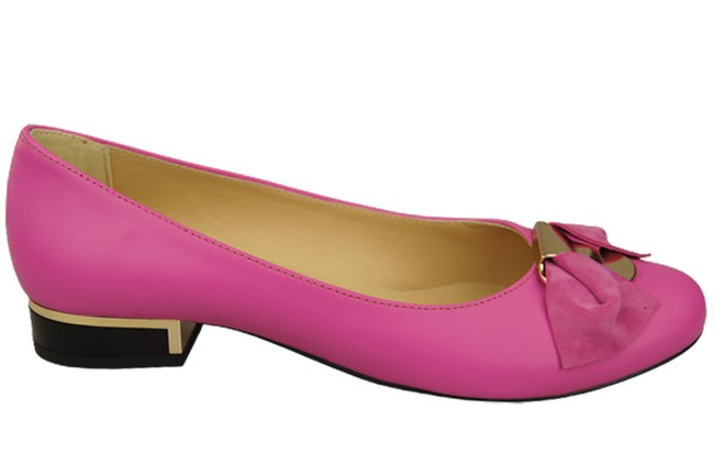Dámské baletní boty Natural Leather Fuchsia 894 ElitaBut