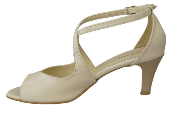 Dámská obuv Sandály béžové přírodní kůže 115 ElitaBut