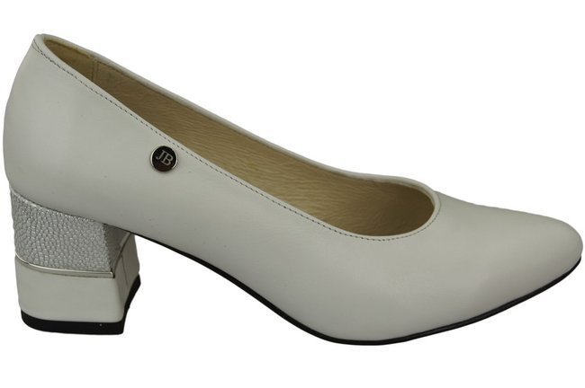 Dámská obuv White Natural Leather pumps 142 ElitaBut