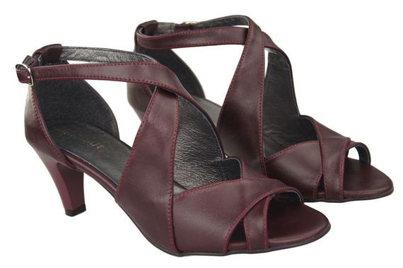 Dámská obuv Sandály Maroon Natural Leather 130 ElitaBut