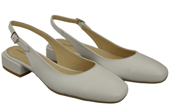 Dámské sandály na plochém podpatku z přírodní kůže 206 ElitaBut