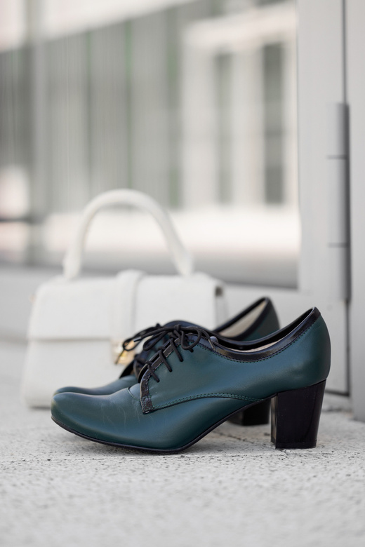 Dámská obuv Šněrovací boty z přírodní kůže Malachite 758 ElitaBut