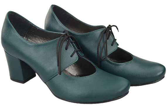 Obuv Dámské polobotky z přírodní kůže Malachite 161 ElitaBut