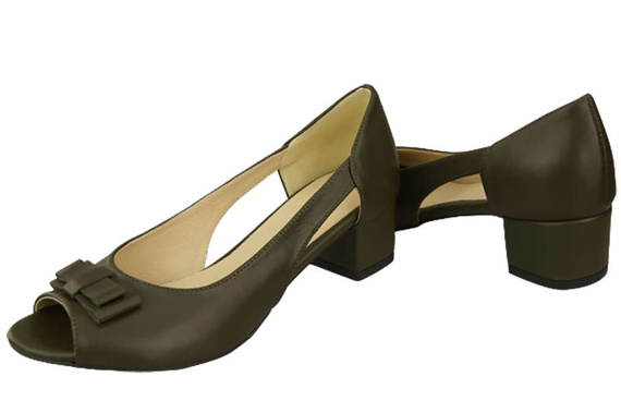 Dámská obuv Olive Leather Sandals 145 ElitaBut