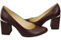 Dámská obuv Maroon Natural Leather 179 ElitaBut