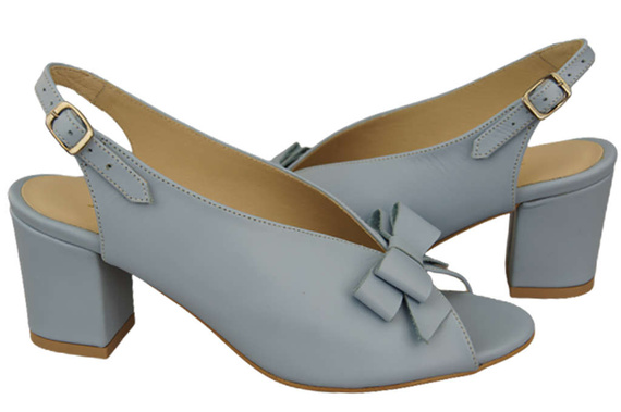 Dámské sandály Light Blue Faced Leather 148 L ElitaBut