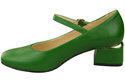 Dámská obuv Dámské lodičky s páskem Zelená přírodní kůže 202 ElitaBut