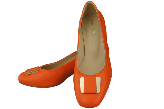 Dámská obuv Natural Leather 187 Orange ElitaBut