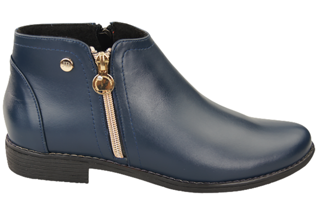 Dámská obuv Navy Blue Boots Warmed Natural Leather 872 Z Elitabut