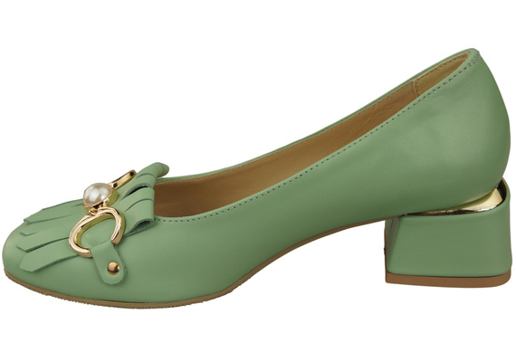 Dámská obuv Mint Fringed Leather pumps 195 ElitaBut
