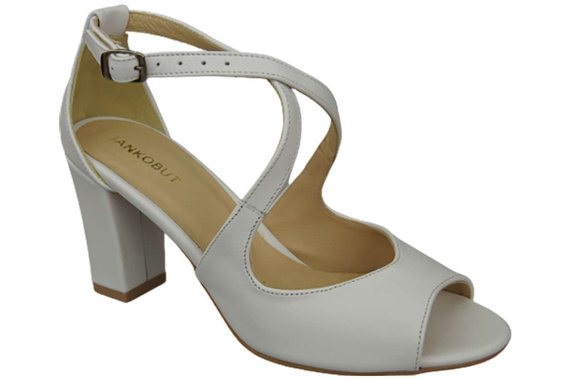 Dámská obuv Sandály White Natural Leather 186 ElitaBut