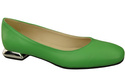 Ploché dámské boty Lime pumps Ornamental heel Natural leather 209 ElitaBut