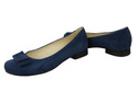 Dámské boty Baleríny navy blue semišová kůže 126 ElitaBut
